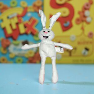 Vintage 1998 General Mills Trix Rabbit Breakfast Pals Plush Beanie Baby